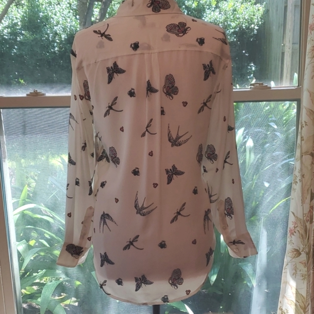 NEW Equipment Femme 100% Silk Button-up - Picture 8 of 12